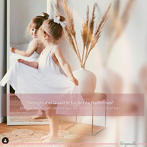 tanzmuster Maillot de Ballet 'Betty' con faldita de Gasa de Manga Corta para niñas en Lila, 140/146 (11-12 años)
