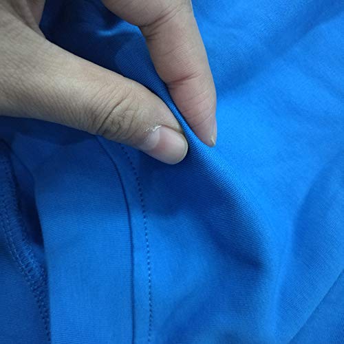THEECA - Pantalones cortos de yoga para mujer y hombre, diseño de Iyengar, color azul