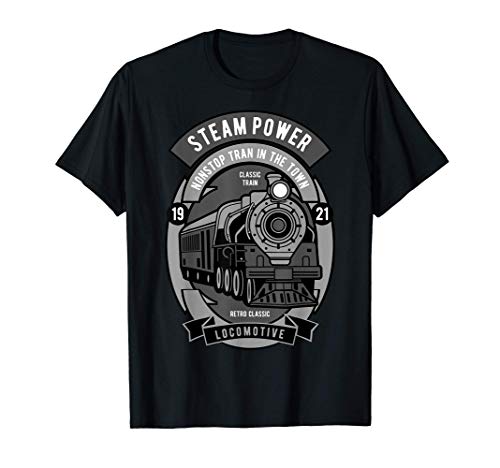 Tren de locomotoras a vapor - Máquina de vapor clásica Camiseta