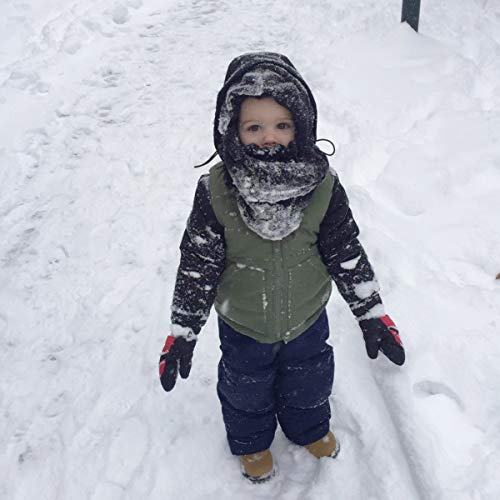 TRIWONDER Pasamontañas Sombrero Máscara de esquí Clima Frío Mascarilla Cuello Calentador de Nariz de Invierno para Niños (Negro)