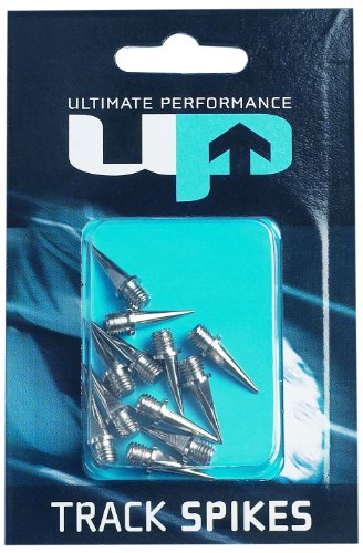 Ultimate Performance Track Spikes - Cordones de Clavos, tamaño 9 mm, Color Plateado