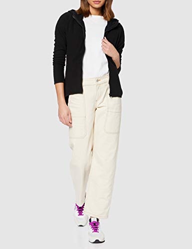 Urban Classics Polar Fleece Zip Hoodie Sudadera con Capucha, Negro (Black 7), XL para Mujer
