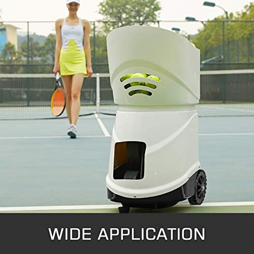 VEVOR Máquina de Pelota para Tenis Portátil Servicio Ligero de Pelota para Tenis Maquina para Tenis Adecuado para Profesionales y Principiantes (TS-08)