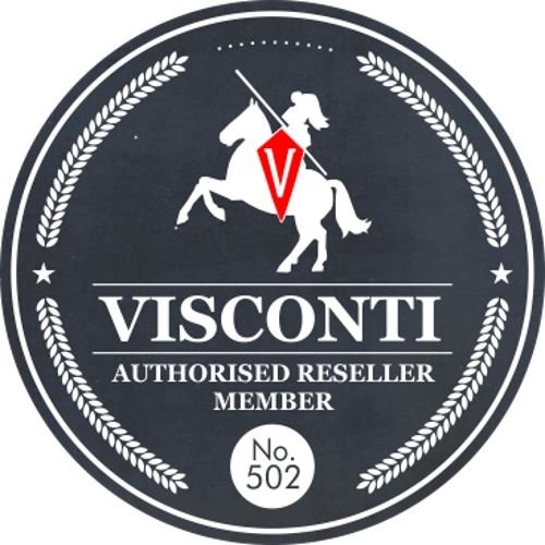 Visconti Cora Monedero para Monedas con Cremallera Superior y Llavero de Cuero CP2 Azul Marino Multi