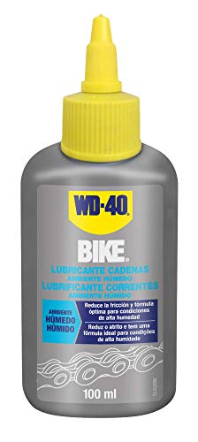 WD-40 BIKE - Bipack Mantenimiento Cadenas Bicicleta en Ambiente Húmedo- Spray 500ml + Gotero 100ml