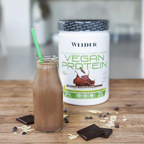 Weider Protein Caja vegan: 1 protein de chocolate de 750 g + 1 nut protein crunchy + shaker de regalo