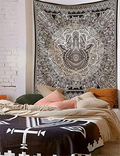 WERT Mandala patrón Tapiz Indio Colgante de Pared decoración Elefante Toalla de Playa Bohemia Manta Fina Estera de Yoga A16 150x130cm