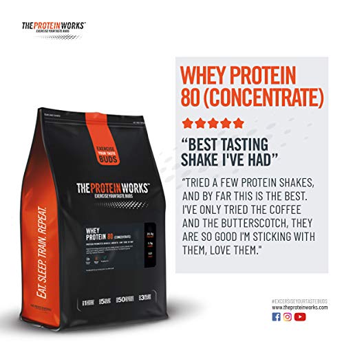 Whey Protein 80 | 82% De Proteína | Batido Alto En Proteínas & Bajo En Azúcares | THE PROTEIN WORKS | Plátano Suave | 500g