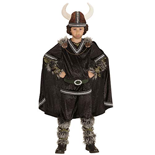 WIDMANN 05987 Infantil Disfraz Vikingo, Superior, Pantalones, cinturón, Mangas, Pierna Sirven, Capa y Casco