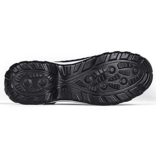 Zapatillas Deportivas de Mujer Zapatos Running Fitness Gym Outdoor Sneaker Casual Mesh Transpirable Comodas Calzado Negro-Blanca Talla 41