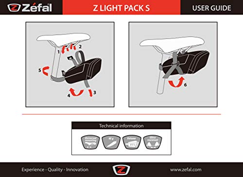 Zefal Z-Light Pack S Bolsa Porta-Cámaras, Unisex, Negro, S