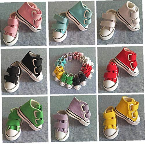 7.5cm Canvas Boots for Mini Toy Shoes Shoes for Russian Handmade DIY Toys Shoes