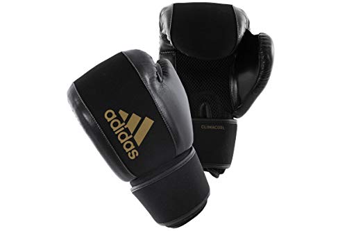 adidas Boxing Guantes de Boxeo Washable Lavado Bar, Todo el año, Unisex Adulto, Color Schwarz/Gold, tamaño Large/Extra-Large