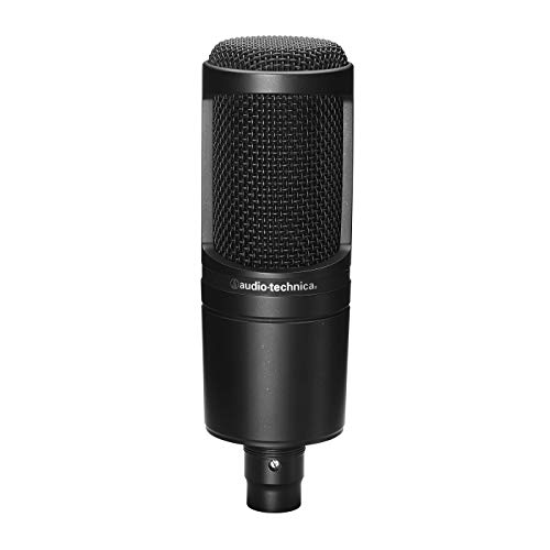 Audio-Technica AT2020 - Micrófono de condensador, Color Negro