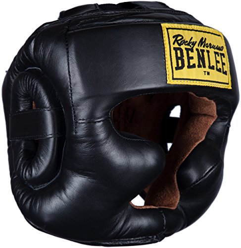 BenLee Rocky Marciano Headguard - Casco Protector para Boxeo, Color Negro (Black) - S-M
