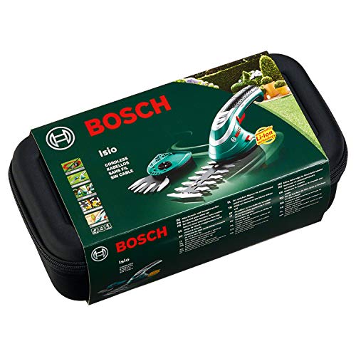 Bosch -Set de tijeras cortacésped a batería Isio (3.6 V, longitud de cuchilla 12 cm, distancia entre cuchillas 8 mm, en caja)