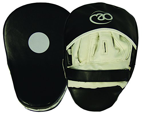 Boxing - Mad - Juego paos de boxeo, sintético curvado, color negro y blanco (2 unidades)