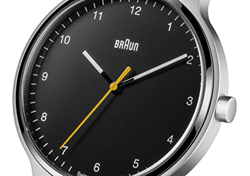 Braun Reloj Analógico para Unisex de Cuarzo con Correa en Caucho BN0221BKSLBKG