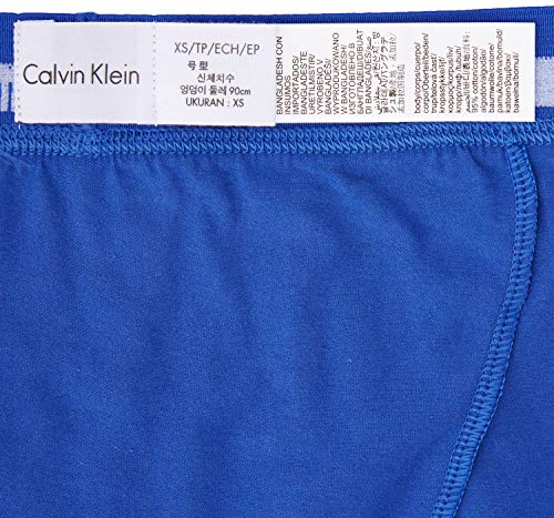 Calvin Klein Low Rise Trunk 3pk, Bóxer Hombre, Azul (Black/Blue Shadow/Cobalt Water Dtm Wb 4ku), Large