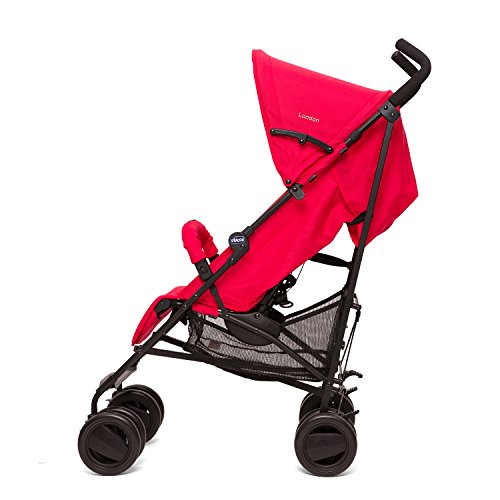 Chicco London - Silla de paseo, 7.2 kg, compacta y manejable, color rojo