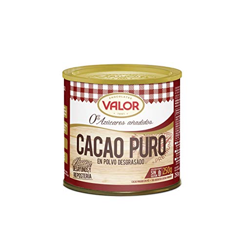 Chocolates Valor Cacao Puro En Polvo, Tamaño Único, Pack de 1