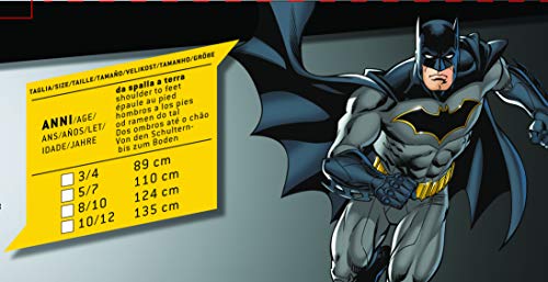 Ciao 11720.5-7 Batman 2 en 1 (Classic/Dark Knight) - Disfraz de DC Comics (talla 10-12 años) con músculos pectorales acolchados para bebé, negro, Girgio