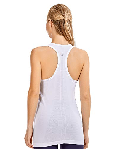 CRZ YOGA - Camiseta Espalda Nadadora Deportiva Mujer sin Mangas Blanco 42
