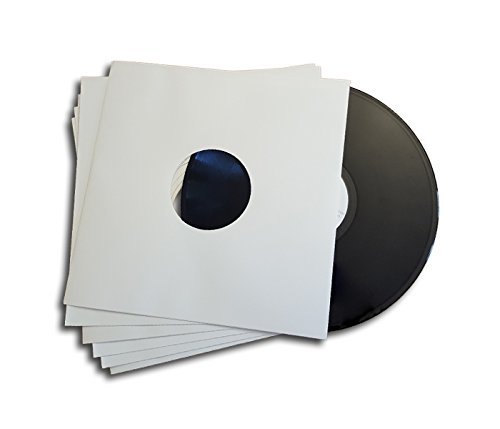 CUIDATUMUSICA 25 Fundas/Carpetas Exteriores de Carton Blanco para Discos de Vinilo LP/Ref.3078 - Marca Cuida Tu Musica -