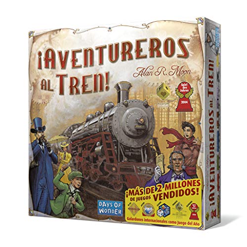 Days of Wonder- Aventureros Español-¡Sube al Tren de la Aventura, Multicolor, Talla Única (DW7281)
