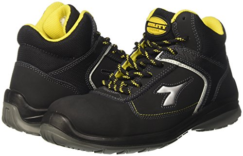 Diadora - D-blitz Hi S3, zapatos de trabajo Unisex adulto, Negro (Nero), 48 EU