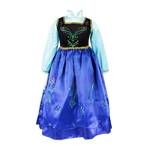 ELSA & ANNA® Princesa Disfraz Traje Parte Las Niñas Vestido (Girls Princess Fancy Dress) ES-DRESS308-SEP (4-5 Años, ES-SEP308)