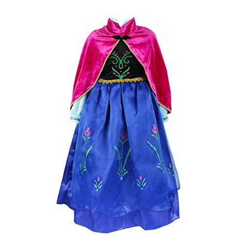 ELSA & ANNA® Princesa Disfraz Traje Parte Las Niñas Vestido (Girls Princess Fancy Dress) ES-DRESS308-SEP (4-5 Años, ES-SEP308)