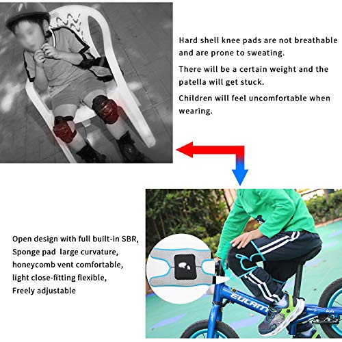 EULANT Set de Protección para Niños, Chicas Rodilleras & Muchachos Coderas, Suave Juego de Protecciones para Patines Esqui Patinaje en Línea Ciclismo Danza Scooter BMX, Rosa S Set