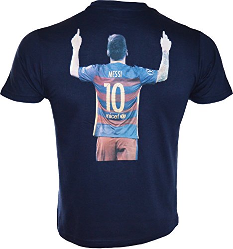 FC Barcelona - Camiseta oficial de manga corta para niño, diseño de n°10 de Lionel Messi, Niño, azul, 6 años
