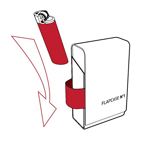 FlapCase N°1 – Premium pitillera, para 20 cigarrillos, hecho a mano en Austria – Red Rules