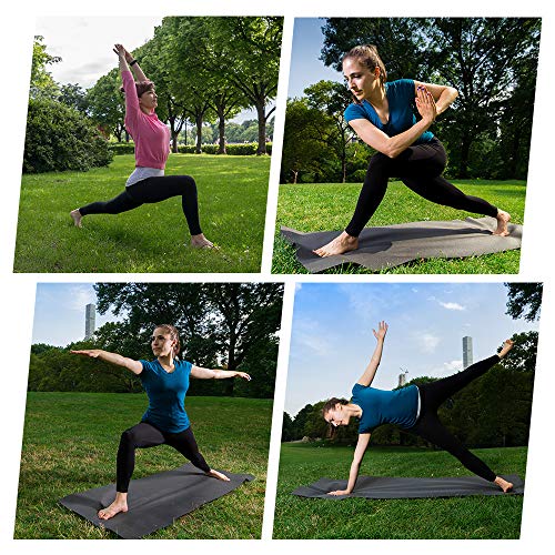 Gimdumasa Pantalón Deportivo de Mujer Cintura Alta Leggings Mallas para Running Training Fitness Estiramiento Yoga y Pilates GI188 (Azul profundo, XS)