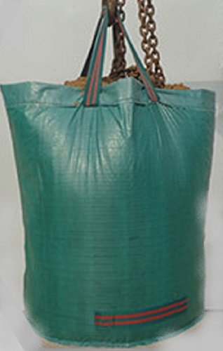 GIOVARA 3 x 120 litros de Bolsas de Basura de jardín, Resistentes al Agua, Grandes Bolsas de Basura con Asas, Plegables y Reutilizables