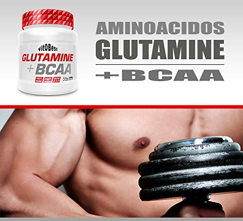 GLUTAMINE + BCAA - Suplementos Alimentación y Suplementos Deportivos - Vitobest (Cola, 200g)