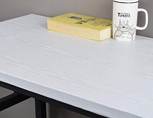 Hode Papel Pintado Vinilo Autoadhesivo Blanco Mate con Textura Papel Adhesivo para Muebles Cocina Film Adhesivo para Muebles 40X500cm