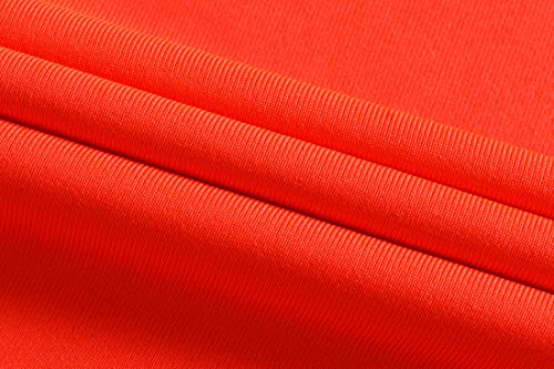 jeansian Hombres Camiseta De Tirantes Deportivas Wicking Quick Dry Vest tee Tank Top Verano Correr Training LSL3306 Orange XL