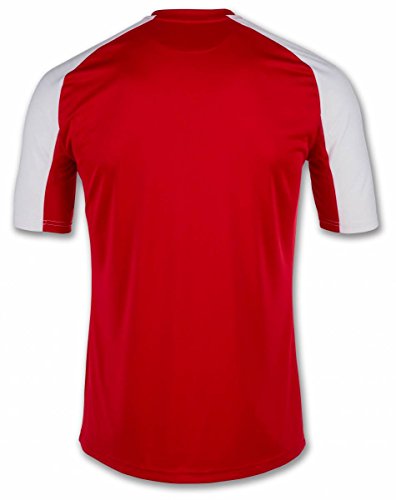 Joma Camiseta Essential M/C Rosso-Bianco Fashion Camiseta para Hombre, 101105_602_6XS-5XS, Rojo-Blanco, 6XS-5XS