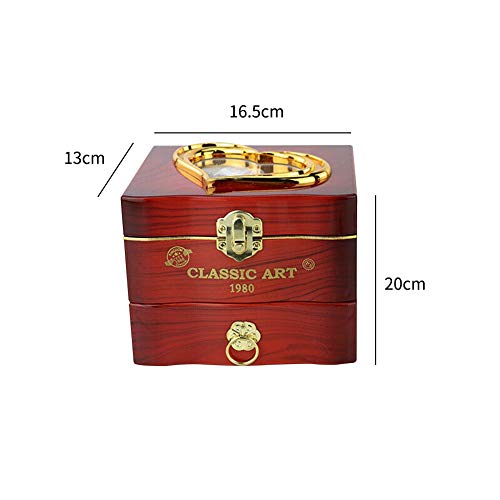 Joyero musical, caja de música con bailarina, con cajón extraíble, ideal para guardar joyas y como regalo