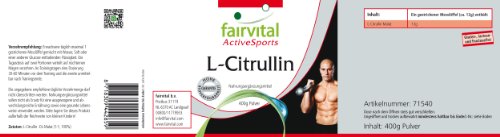 L-Citrulina Malato en Polvo - Dosis elevada - 100% Pura y sin aditivos - 400g - Calidad Alemana