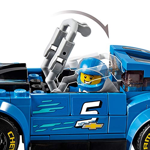 LEGO Speed Champions - Deportivo Chevrolet Camaro ZL1, juguete divertido de construcción de coche deportivo de carreras (75891)