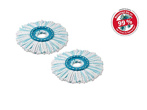 Leifheit Clean Twist Disc - Cabezal de Recambio para mopa, Turquesa, 44.5 x 35 x 27 cm