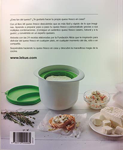 Lékué - Kit para elaborar queso fresco y libro de recetas en español