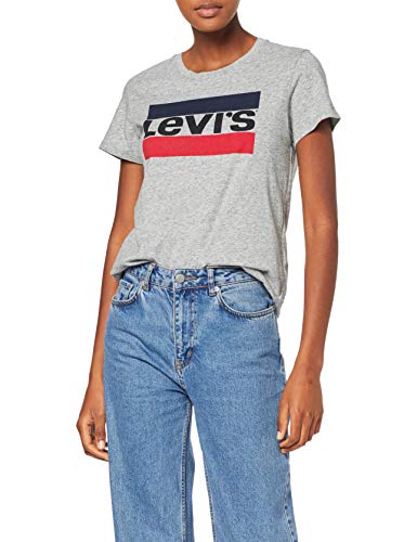 Levi's The Perfect Tee, Camiseta, Mujer, Gris (Sportswear Logo Tee Smokestack 303), 2XS