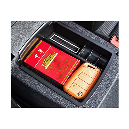 LFOTPP Golf 7 MK7 Apoyabrazos Consola Central Bandeja, Caja de Almacenamiento Organizador Coche Interior Accesorios (Blanco)