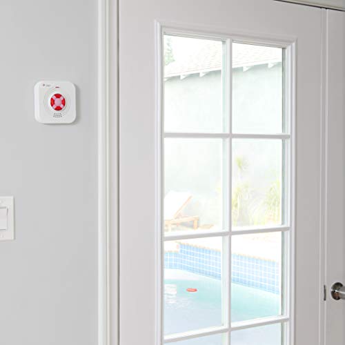 Lifebuoy Sistema de Alarma para Piscina Inteligente controlada por App - Potente Sirena - No Requiere instalación