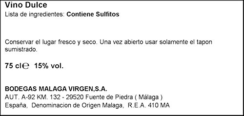 Málaga Virgen - Vino Dulce Pedro Ximénez - 75cl 15%
